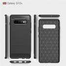 Tech-Flex TPU Deksel Carbon for Galaxy S10 plus svart thumbnail