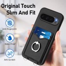 Tech-Flex TPU Deksel med PU-lær plass til kort Google Pixel 10 / 10 Pro 5G svart thumbnail