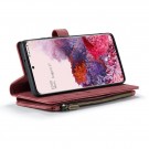 CaseMe retro multifunksjonell Lommebok deksel Samsung Galaxy S20 5G rød thumbnail