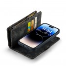 CaseMe 2-i-1 Lommebok deksel iPhone 14 Pro svart thumbnail
