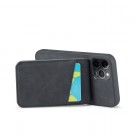 Fierre Shann TPU Deksel med PU-lær plass til kort iPhone 11 Pro svart thumbnail