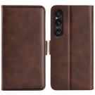 Lommebok deksel Premium for Sony Xperia 1 VII brun thumbnail