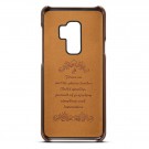 Suteni TPU Deksel med PU-lær plass til kort Galaxy S9 Plus brun thumbnail