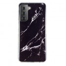 Fashion TPU Deksel Samsung Galaxy S21 5G - Marmor svart thumbnail