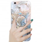 Fashion TPU Deksel med holder iPhone 6/6S - Blå Marmor thumbnail
