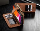 CaseMe 2-i-1 Lommebok deksel iPhone 12 Mini brun thumbnail