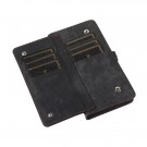 Lommebok deksel retro Multifunksjonell med Glidelås iPhone 14 Pro Max svart thumbnail