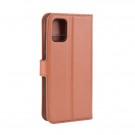 Lommebok deksel for Samsung Galaxy A71 brun thumbnail