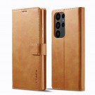 LC.IMEEKE Lommebok deksel for Samsung Galaxy S23 Ultra 5G cognac thumbnail