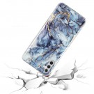 Fashion TPU Deksel Samsung Galaxy A13 5G/A04s - Blå marmor thumbnail