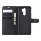 Lommebok deksel til Xiaomi Redmi 9 svart thumbnail
