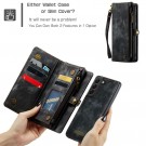 CaseMe 2-i-1 Lommebok deksel Samsung Galaxy S21 5G svart thumbnail