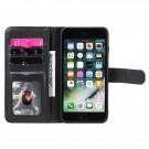 Lommebok-deksel plass til 10 stk kort for iPhone 7 Plus/8 Plus svart thumbnail