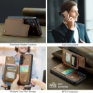 CaseMe Deksel med kortlomme Samsung Galaxy S25+ Plus 5G brun thumbnail