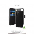Puro 2-i-1 Magnetisk Lommebok-deksel Samsung Galaxy S21 FE 5G Svart thumbnail