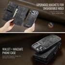 CaseMe 2-i-1 Lommebok deksel iPhone 17 Pro svart thumbnail
