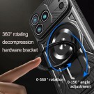 Tech-Flex Hybrid Deksel med Ring MagSafe iPhone 17 Pro Max svart thumbnail