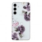 Fashion TPU Deksel for Samsung Galaxy S24 5G - blomster thumbnail