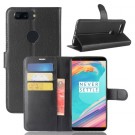 Lommebok deksel for OnePlus 5T svart thumbnail
