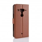 Lommebok deksel for HTC U12+ brun thumbnail