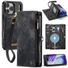 CaseMe 2-i-1 Lommebok deksel iPhone 17 Pro svart thumbnail