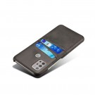 Tech-Flex TPU Deksel med PU-lær plass til kort Motorola Moto G30/G20/G10 svart thumbnail