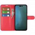 Lommebok deksel for iPhone 14 Pro rød thumbnail