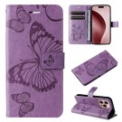 Lommebok deksel til iPhone 16 Pro - Lilla Butterfly thumbnail