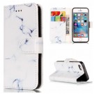 Lommebok deksel for iPhone 5S/5/SE (2016) hvit marmor thumbnail