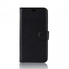 Lommebok deksel for Motorola Moto E6 Plus svart thumbnail