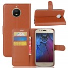Lommebok deksel for Motorola Moto G5S brun thumbnail