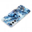 Fashion TPU Deksel for Samsung Galaxy S25 5G - Blå Marmor thumbnail
