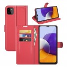 Lommebok deksel for Samsung Galaxy A22 5G rød thumbnail