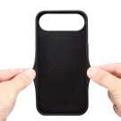 Denior TPU Deksel med PU-lær plass til kort iPhone 17 Air svart thumbnail