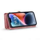 CaseMe 2-i-1 Lommebok deksel iPhone 14 rosa thumbnail