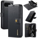 DG.Ming 2-i-1 Lommebok-deksel I Lær Google Pixel 9 Pro XL 5G svart thumbnail