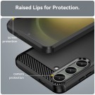 Tech-Flex TPU Deksel Carbon for Samsung Galaxy S24+ plus 5G svart thumbnail