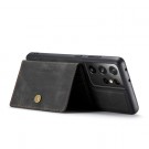 JeeHood Deksel PC + Lær med kortlomme Galaxy S21 Ultra 5G svart thumbnail