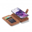 CaseMe 2-i-1 Lommebok deksel Samsung Galaxy S20 5G brun thumbnail