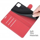 Lommebok deksel for Samsung Galaxy A22 5G rød thumbnail
