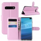 Lommebok deksel for Samsung Galaxy S10 plus rosa thumbnail