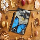 Lommebok deksel til Samsung Galaxy S20 5G - blue Butterfly thumbnail