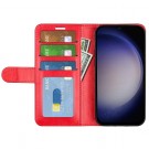 Lommebok deksel Premium for Samsung Galaxy S24+ Plus 5G rød thumbnail