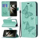 Lommebok deksel til Samsung Galaxy S22 5G - Grønn Butterfly thumbnail