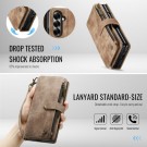 CaseMe multifunksjonell Lommebok deksel Samsung Galaxy Z Fold 8 Ultra 5G brun thumbnail