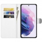 Lommebok deksel for Samsung Galaxy S22+ plus 5G hvit thumbnail