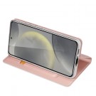 Dux Ducis Skin Pro Series Flip deksel Samsung Galaxy S24 FE 5G Roségull thumbnail