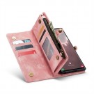 CaseMe 2-i-1 Lommebok deksel Samsung Galaxy S25 Ultra 5G rosa thumbnail