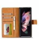 LC.IMEEKE lommebok deksel for Samsung Galaxy Z Fold 4 5G cognac thumbnail