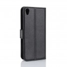 Lommebok deksel for Sony Xperia XA1 Plus svart thumbnail